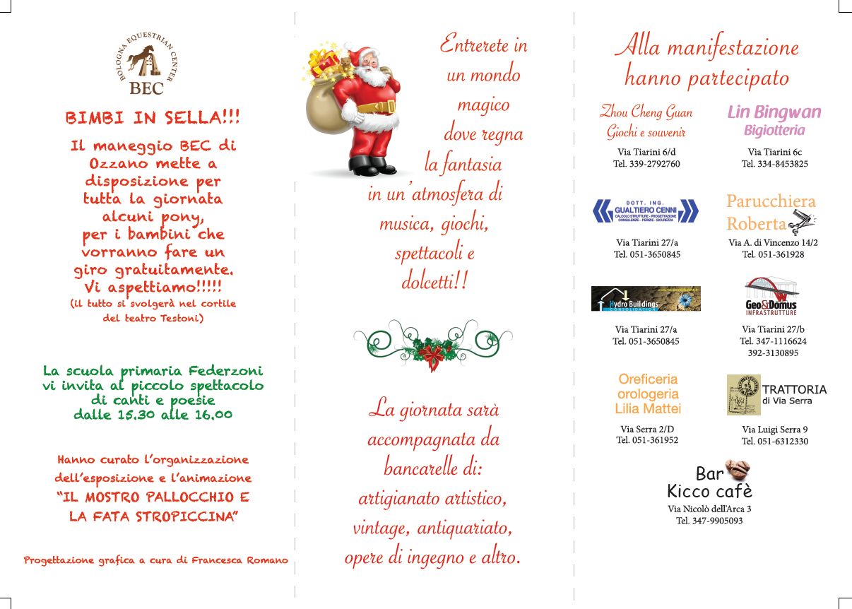 Festa di Natale volantino fronte