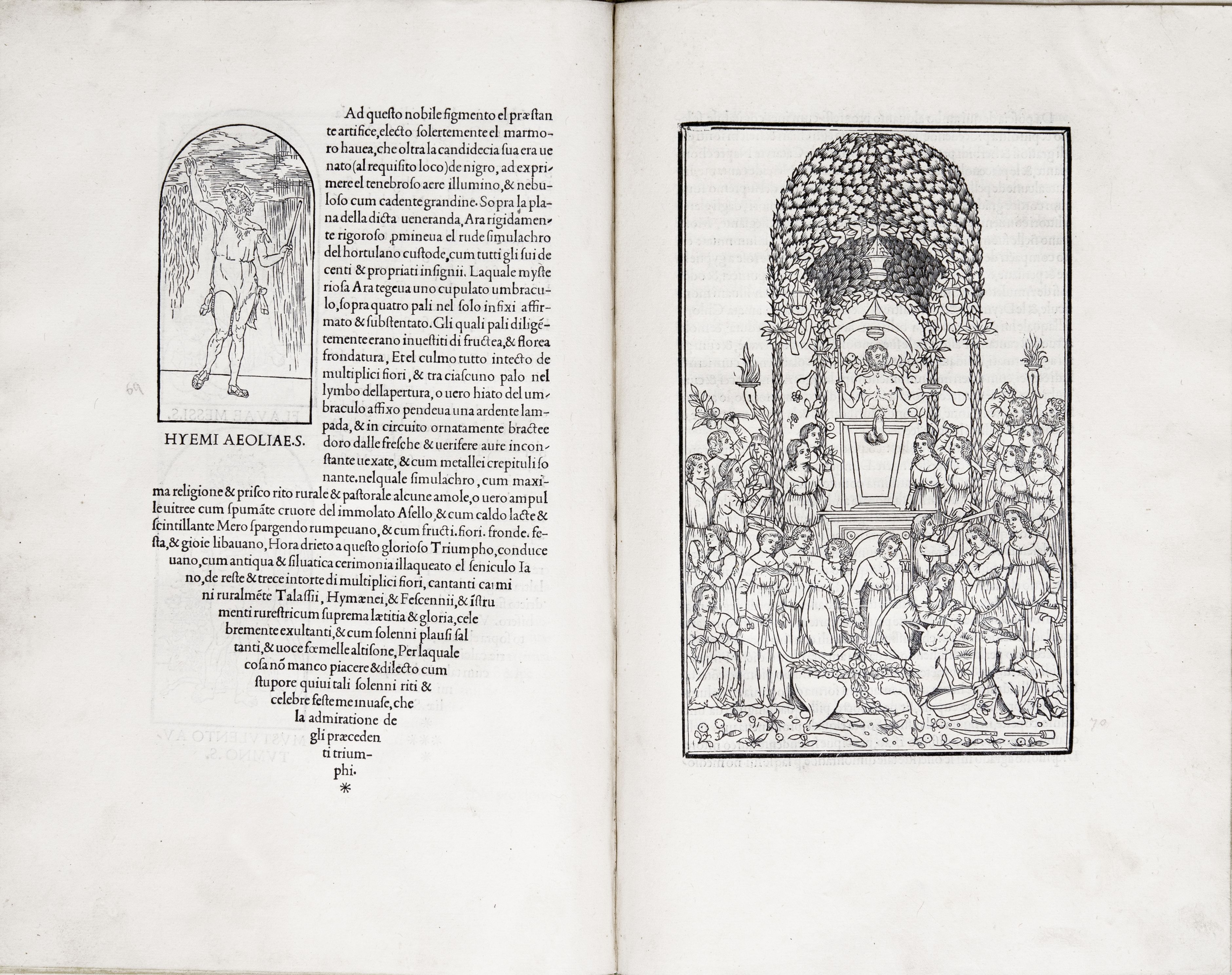 Il carattere romano di Francesco Griffo nel famoso Hypnerotomachia Poliphili, uscito dai torchi di Aldo Manuzio nel 1501 a Venezia