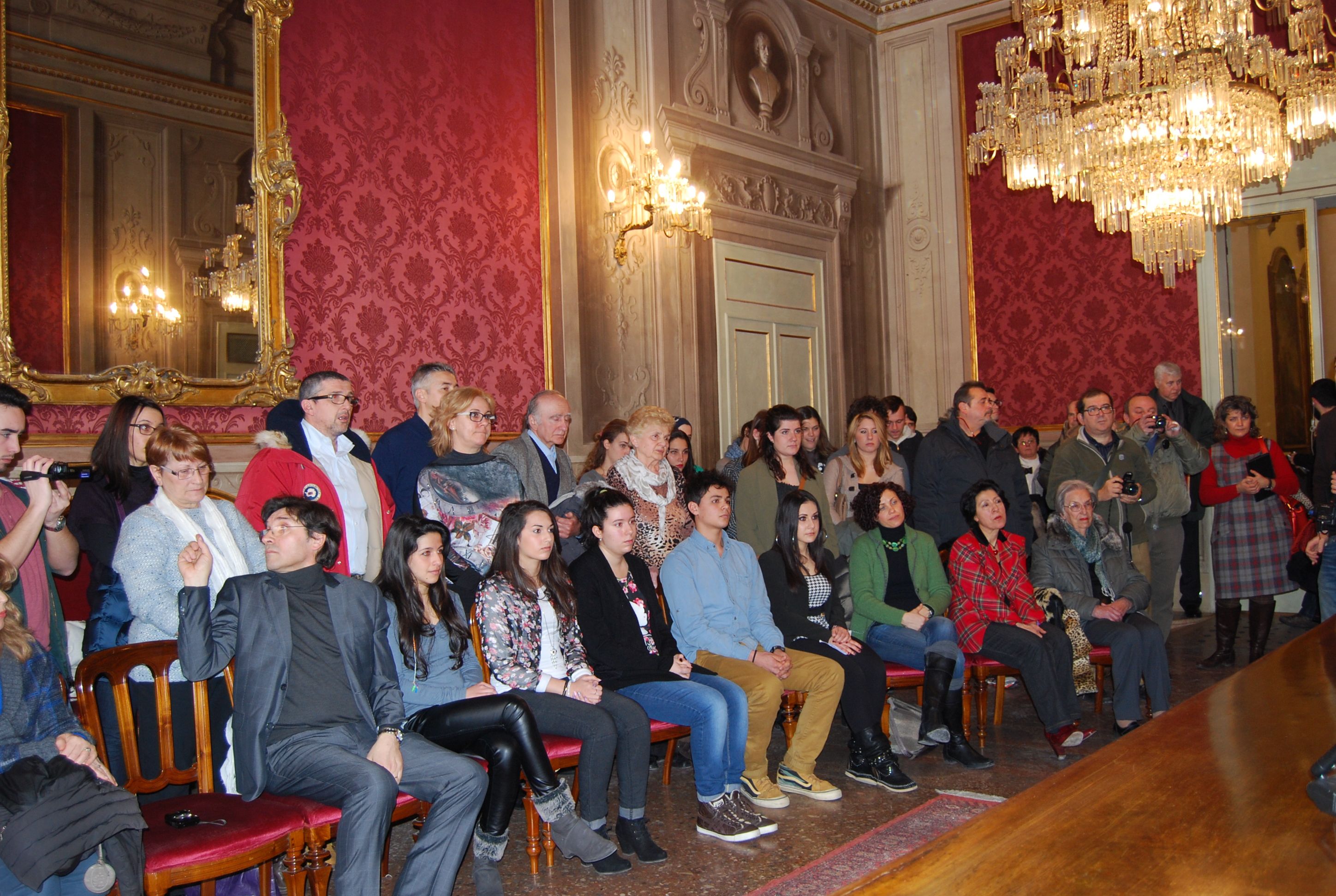 Sala Rossa, studenti e pubblico