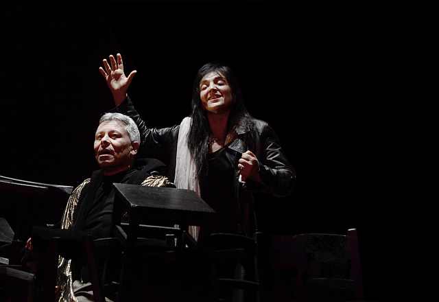 Elena Bucci e Marco Sgrosso in Antigone Foto di Umberto Favretto (2)