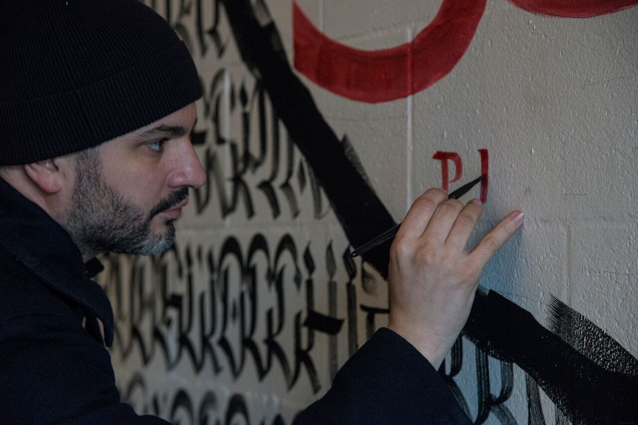 Luca Barcellona al lavoro per B-wall