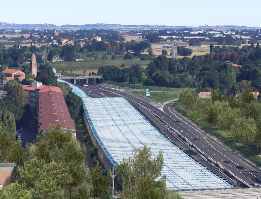 Rendering - vista attuale galleria fonica