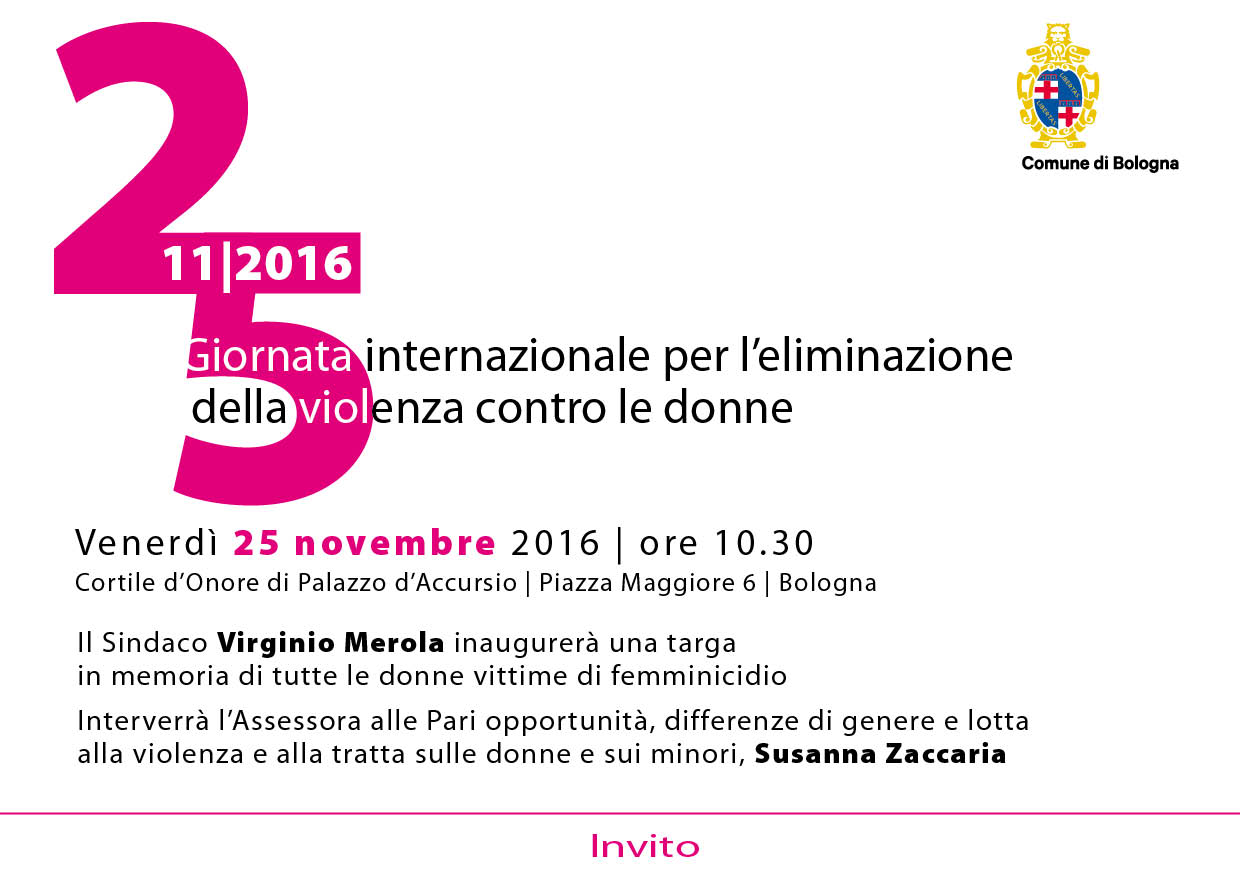 Inaugurazione targa 25 novembre 2016