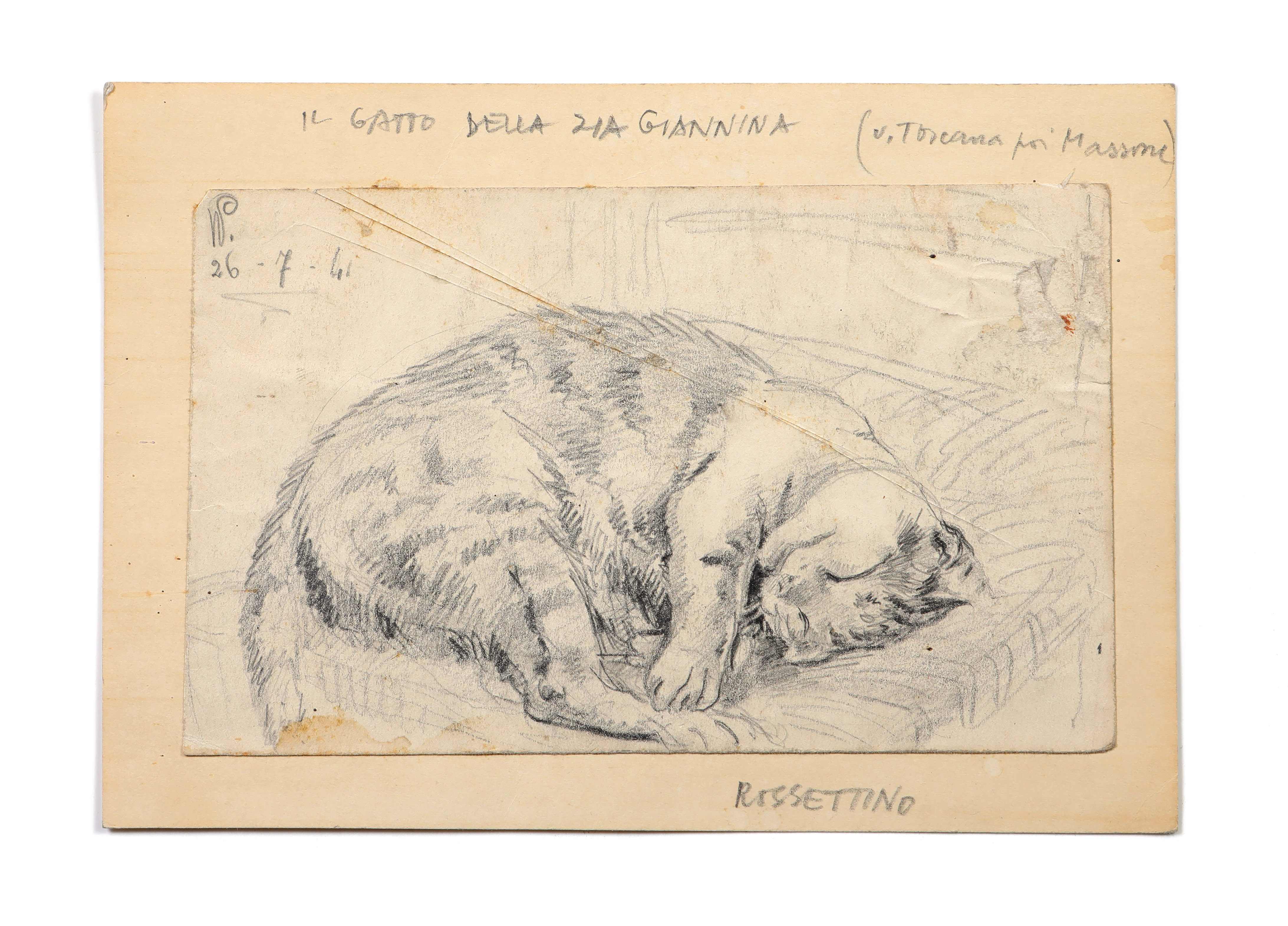 2 OTTOCENTESCHI 1939-1946 Il gatto della Zia Giannina Rossettino OK