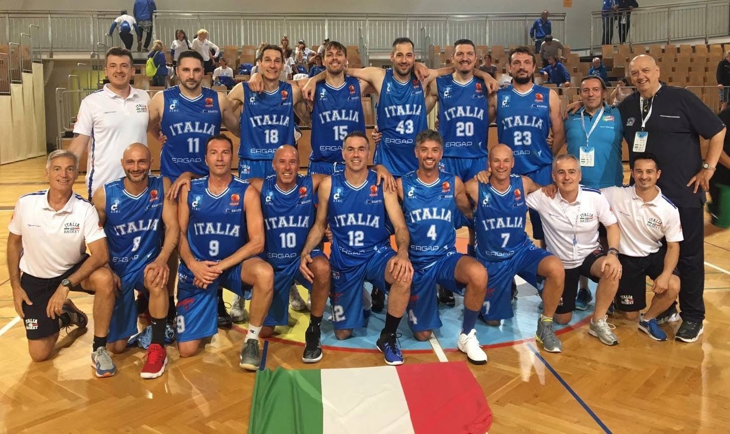 Foto ufficiale Nazionale Basket Over 40