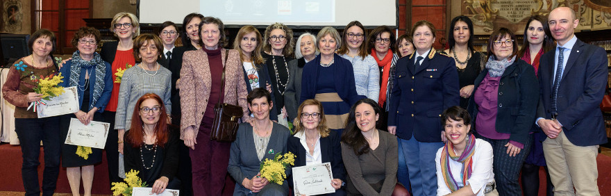 Premiate e organizzatrici dle Premio Tina Anselmi