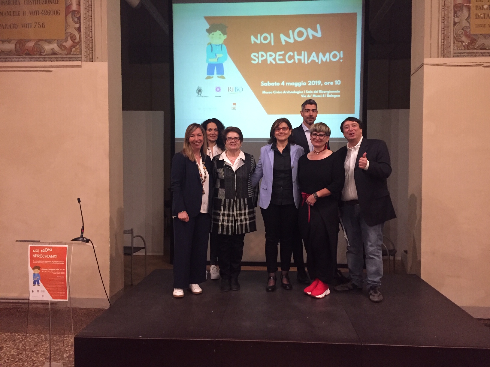 Noi non sprechiamo, foto di gruppo