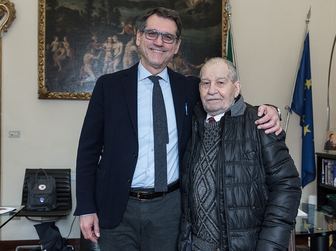 Franco Varini con Virginio Merola