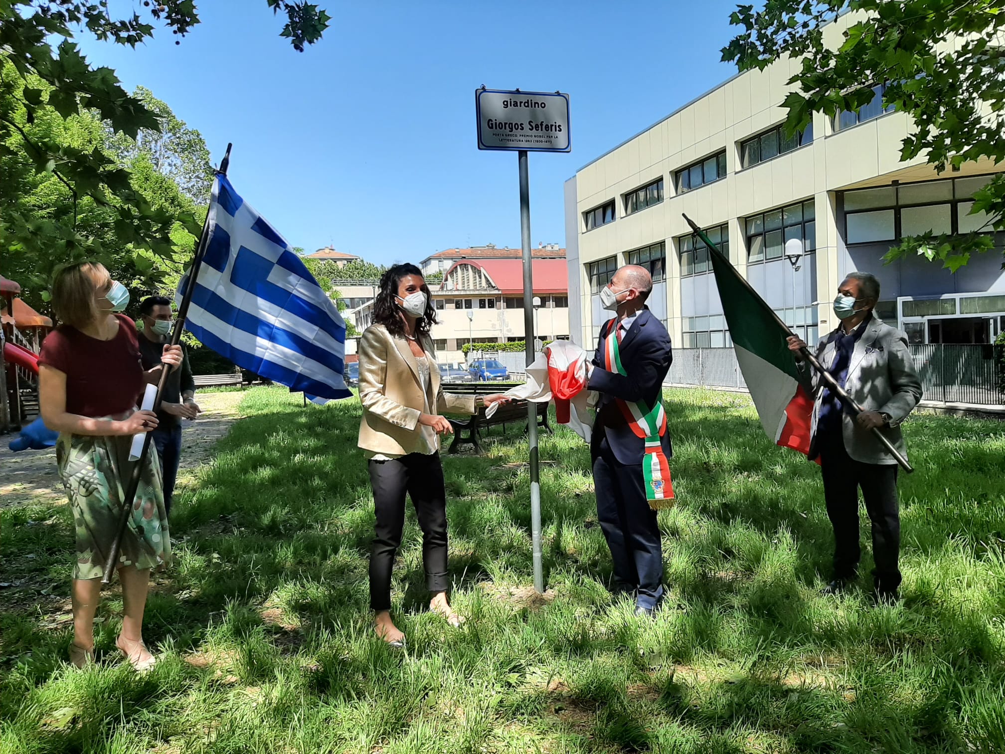 Inaugurazione giardino Giorgos Seferis1